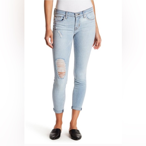 Hudson Jeans Denim - Hudson Jeans Harkin Crop. Super Skinny Cuff